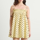 Damson Madder Women's Lilo Mini Dress in Yellow