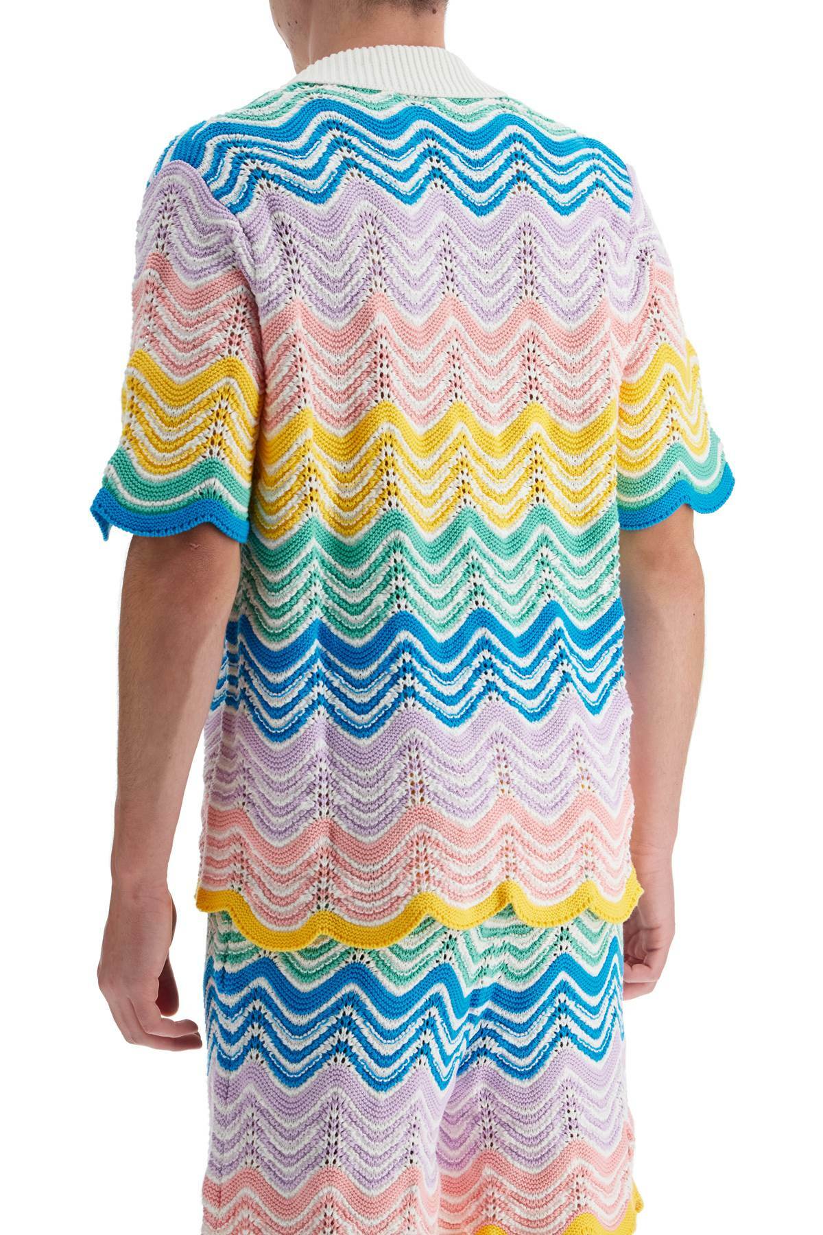 CASABLANCA gradient wave knit shirt Multicolor Casablanca