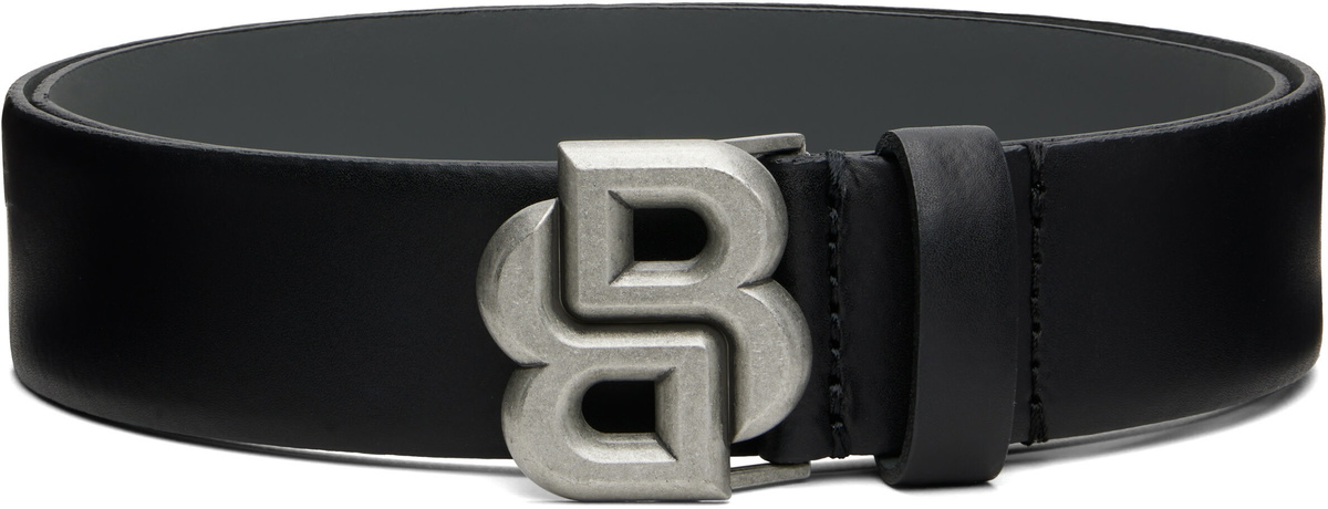 BOSS Black Double B Monogram Buckle Belt