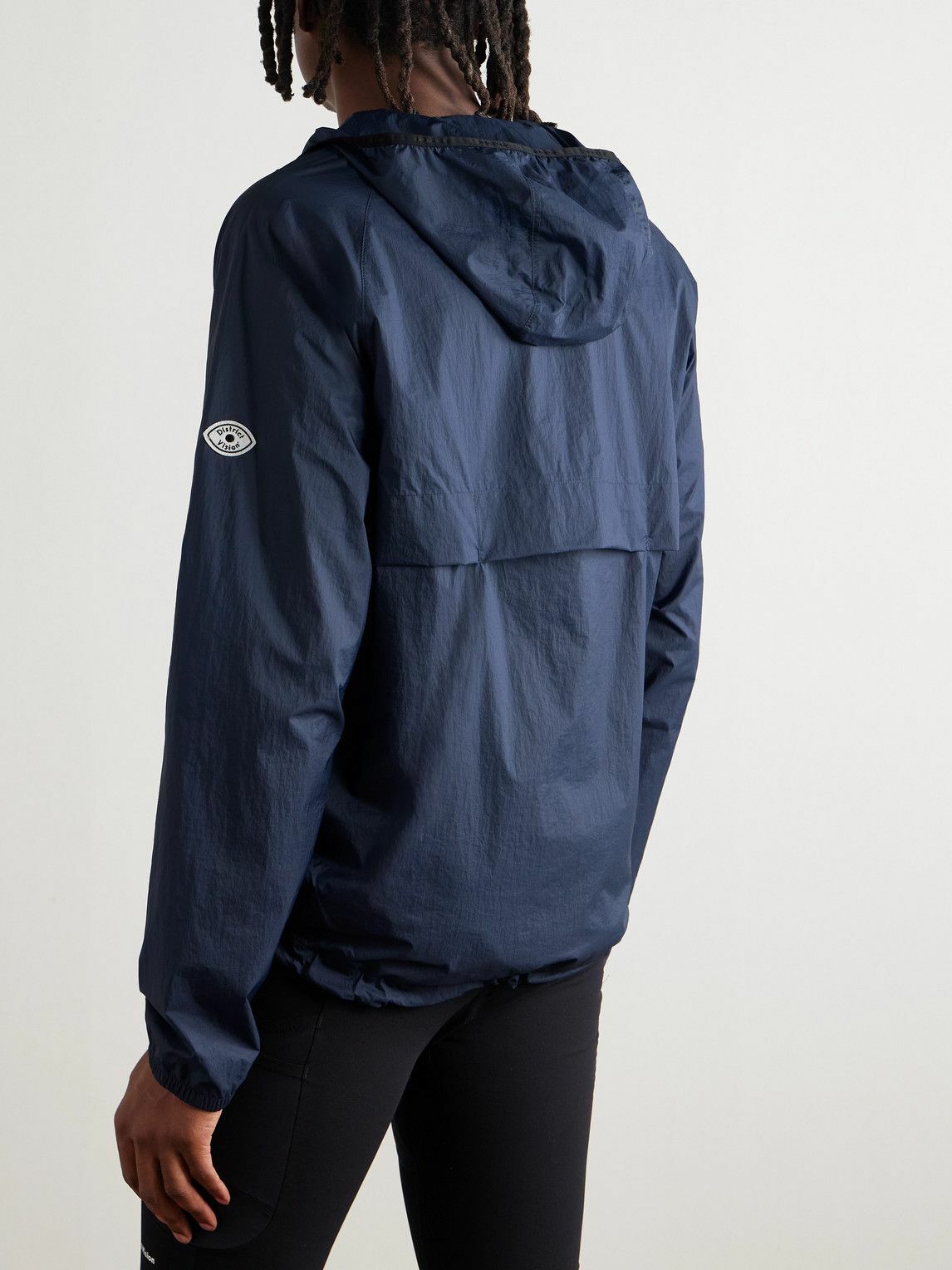 DISTRICT VISION - Milli Ultralight Ripstop Hooded Jacket - Blue