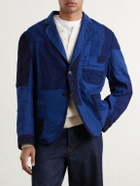 Blue Blue Japan - Nenrin Indigo-Dyed Patchwork Linen Blazer - Blue
