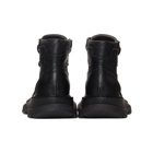 Alexander McQueen Black Brogue Tread Boots