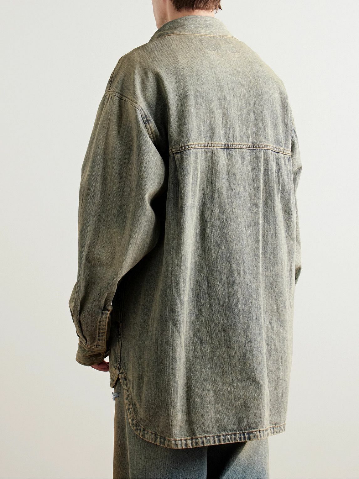 Entire Studios - Herculean Oversized Selvedge Denim Shirt - Blue