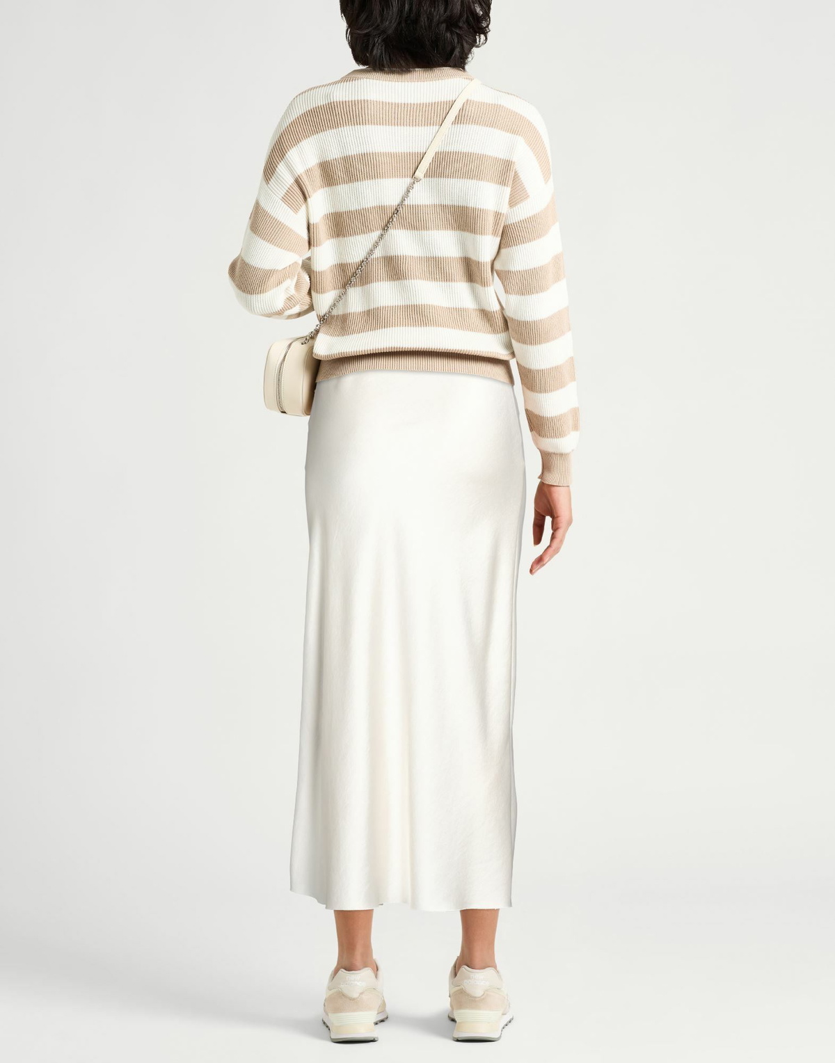 Jucca Womens Maxi skirt in Ivory