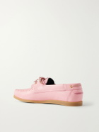 VINNY's - Boatman Full-Grain Leather Boat Shoes - Pink