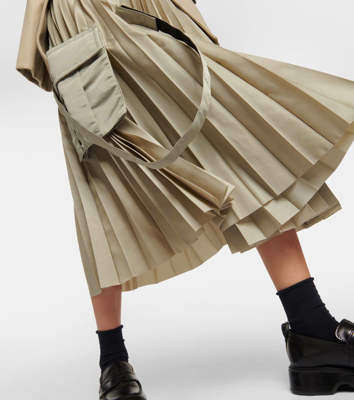 【サカイ】 Skirts - Pleated Skirts スカート Sacai Striped Pleated Skirt - Raleigh Vintage
