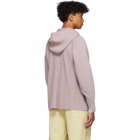 Homme Plisse Issey Miyake Beige Pleated Pullover Hoodie