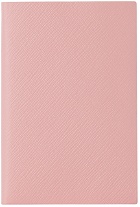 Smythson Pink Panama Chelsea Notebook