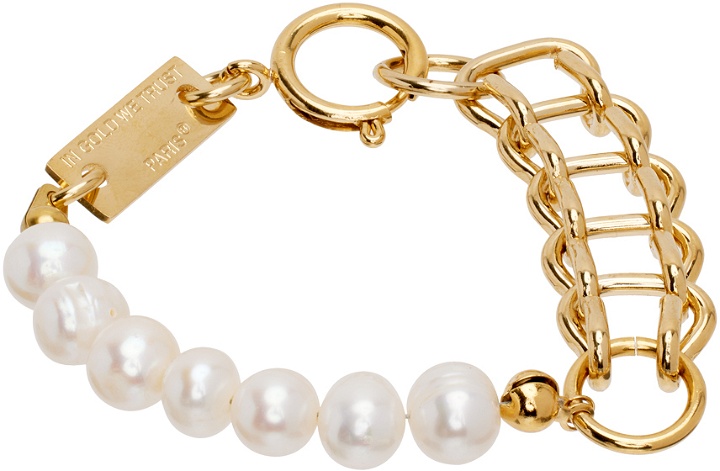 Photo: IN GOLD WE TRUST PARIS Gold Pearl Vintage Bold Bracelet