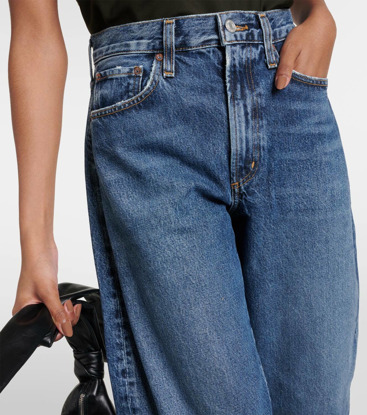 ボトムスその他 AGOLDE Dark blue denim balloon jeans AGOLDE Balloon high-rise barrel-leg jeans | NET-A-PORTER