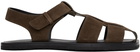 The Row Brown Fisherman Sandals