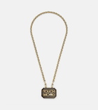 Marie Lichtenberg Scapular 18kt gold and ebony pendant necklace with diamond