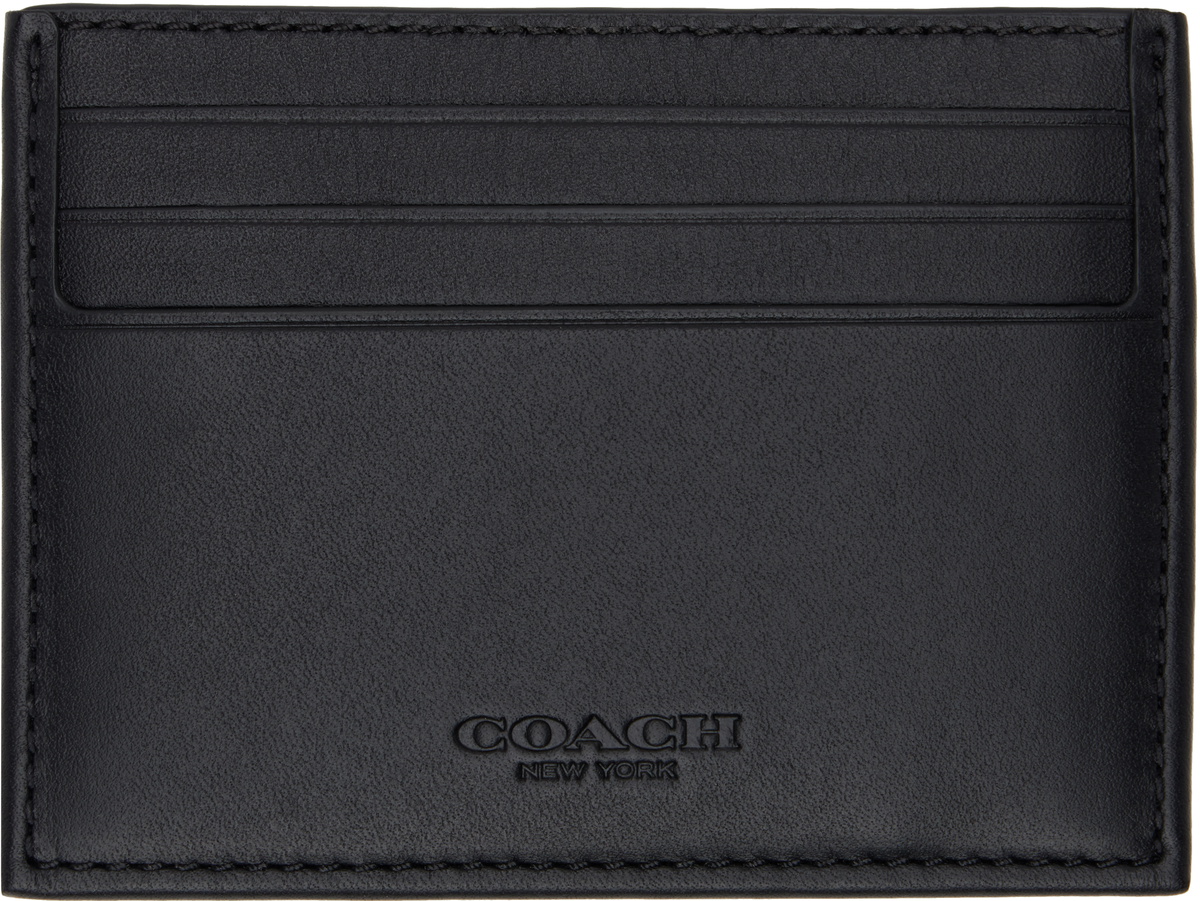 Coach 1941 Black Signature Jacquard Card Holder