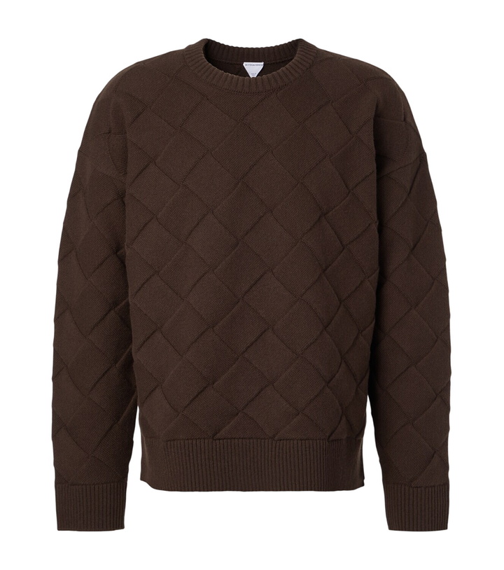 Photo: Bottega Veneta Intrecciato wool-blend sweater