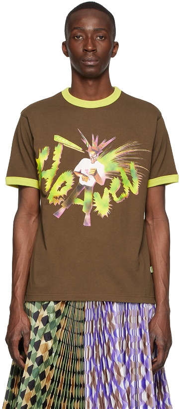 Photo: Marc Jacobs Heaven Brown Cotton T-Shirt