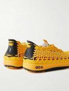 Nike - ACG Watercat Rubber-Trimmed Woven Cord Sneakers - Yellow