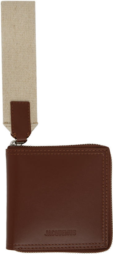 Photo: Jacquemus Brown 'Le Carré Rond' Wallet