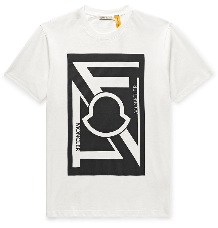 Photo: Moncler Genius - 5 Moncler Craig Green Logo-Print Cotton-Jersey T-Shirt - White