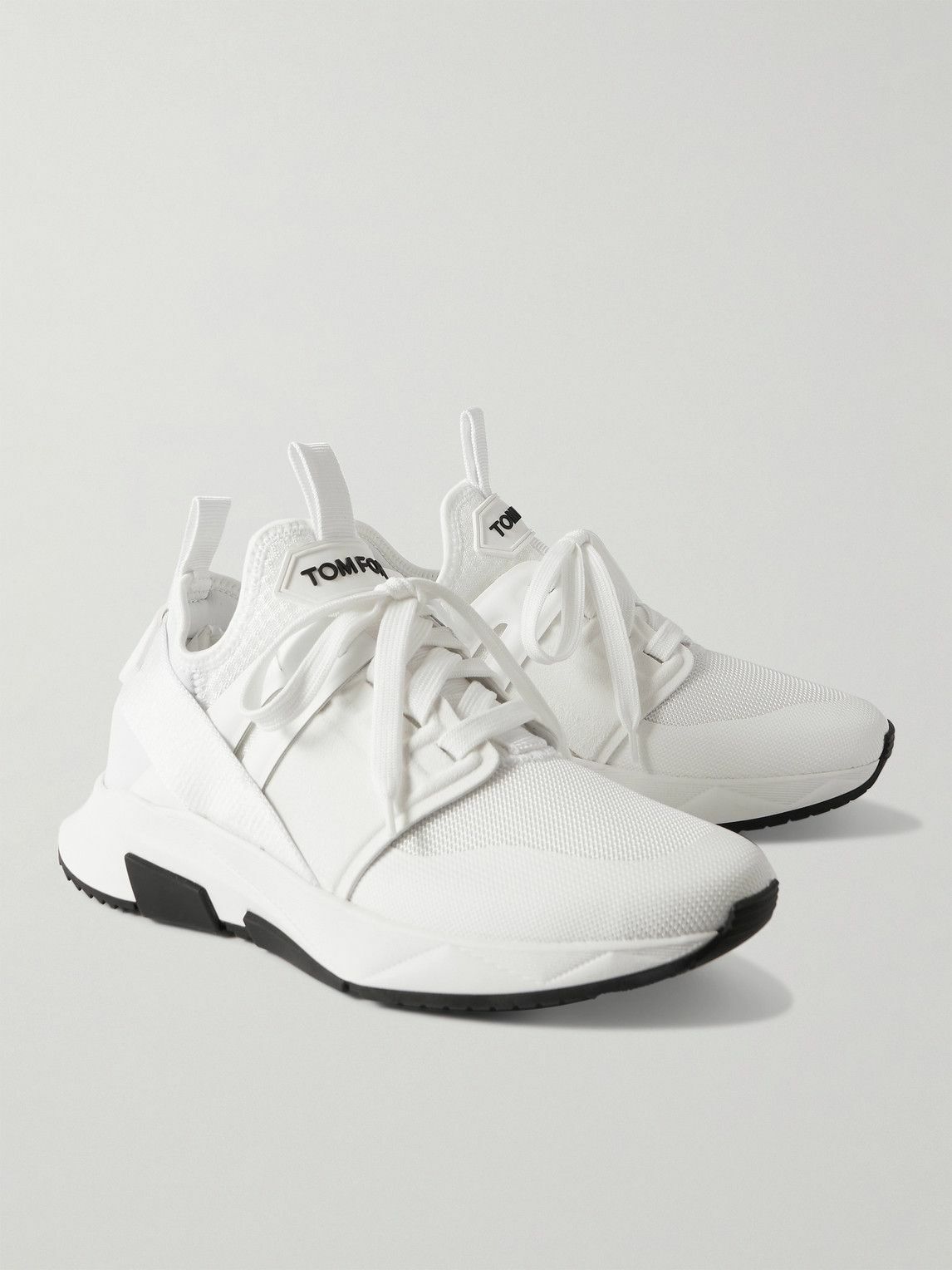 スニーカー Tom Ford W2818 TOF017N NYLON MESH JAGO LOW TOP Sneakers TOM FORD Jago Neoprene, Mesh and Nylon Sneakers for Men | MR