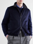 Stòffa - Reversible Brushed-Cashmere Gilet - Blue
