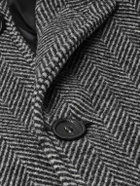 Corridor - Herringbone Wool Coat - Gray