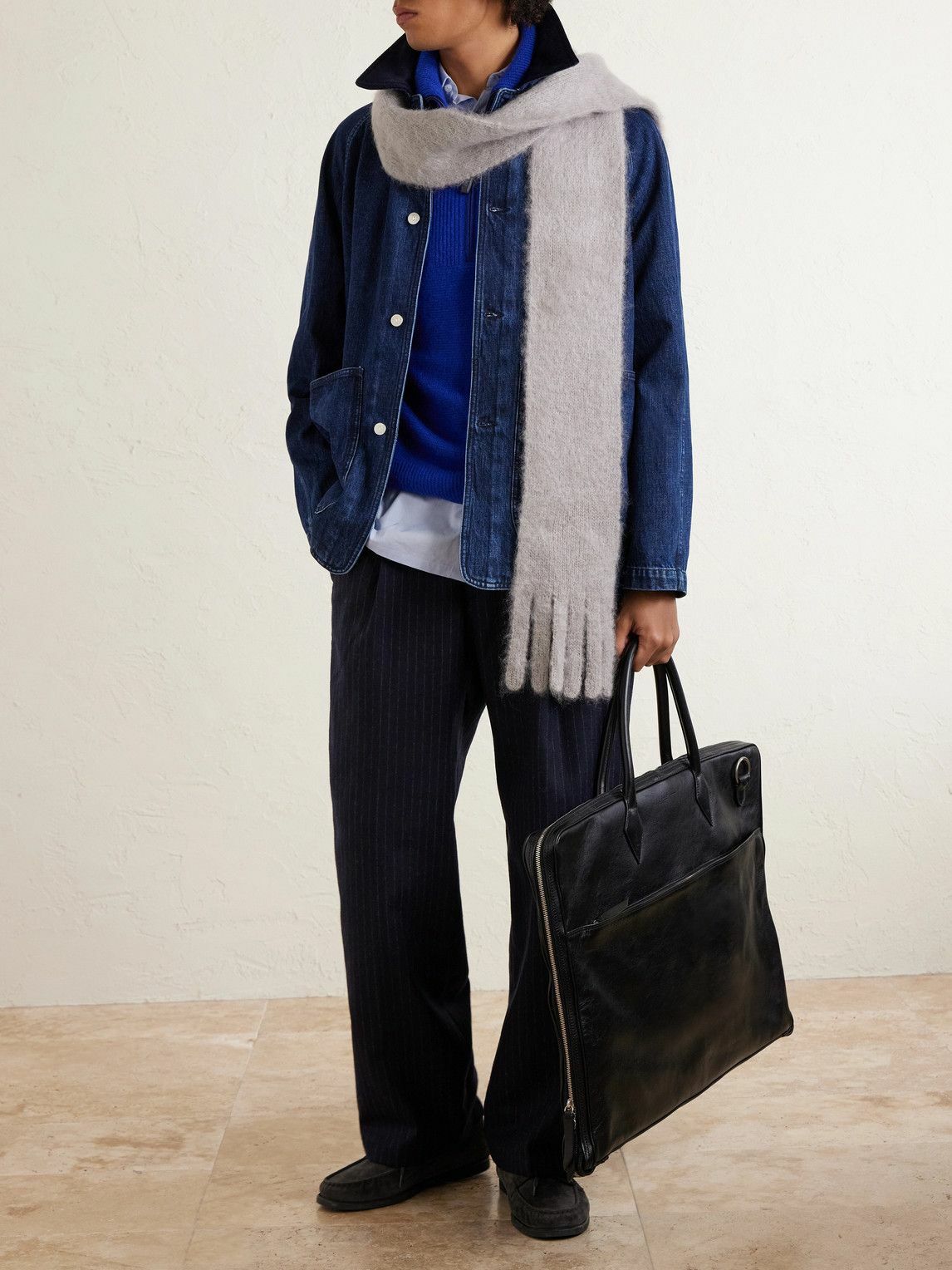 Métier - Closer Full-Grain Leather Suit Carrier