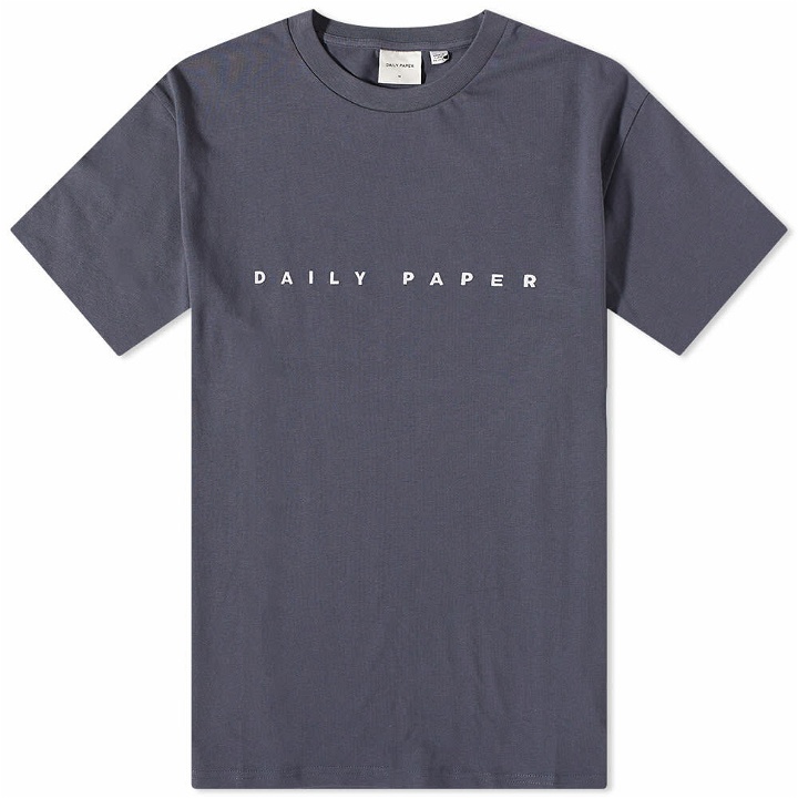 Photo: Daily Paper Men's Alias Logo T-Shirt in Odyssey Grey