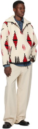 Isabel Marant Off-White & Red Marlo Sweater