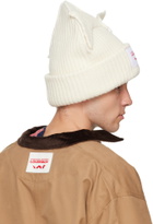 Charles Jeffrey LOVERBOY Off-White Supersized Chunky Ears Beanie