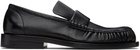 Jil Sander Black Square Toe Loafers