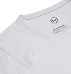 Under Armour - UA Rush Mesh-Panelled Cellient Stretch Tech-Jersey T-Shirt - Gray