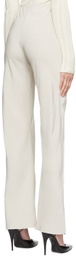 Yuzefi Off-White Acetate Trousers