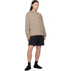Fear of God ESSENTIALS Beige Classic Fit Long Sleeve T-shirt