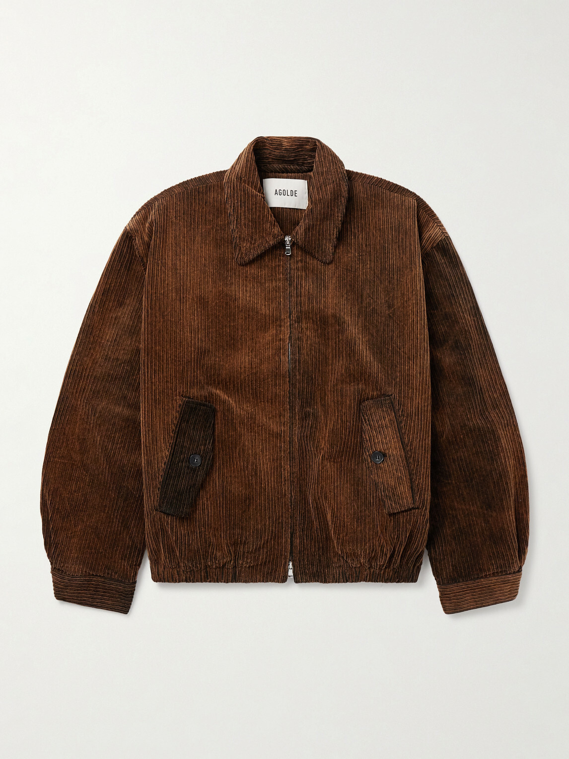 AGOLDE - Torres Cotton-Blend Corduroy Jacket - Brown