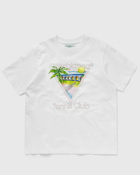 Casablanca Tennis Club Icon Screen Printed Unisex T Shirt White - Mens - Shortsleeves