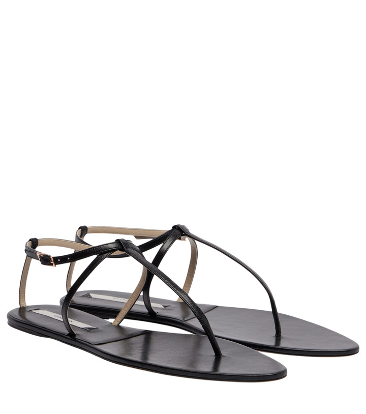 Photo: Christen Mono Strap leather thong sandals
