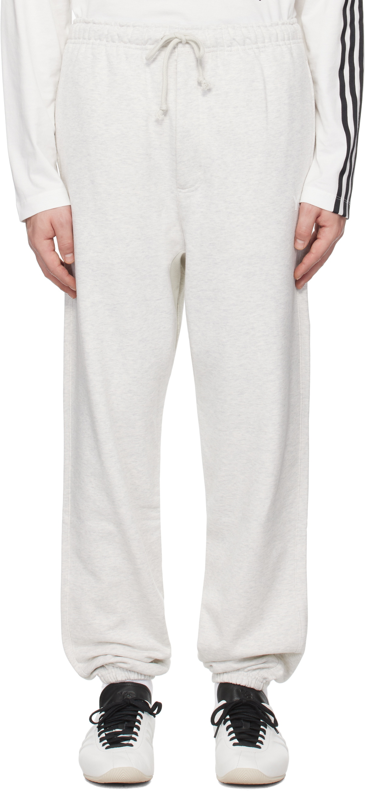 Y-3 Gray French Terry Sweatpants