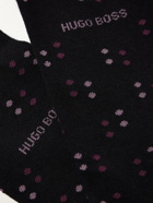 Hugo Boss - Three-Pack Logo-Intarsia Stretch Cotton-Blend Socks