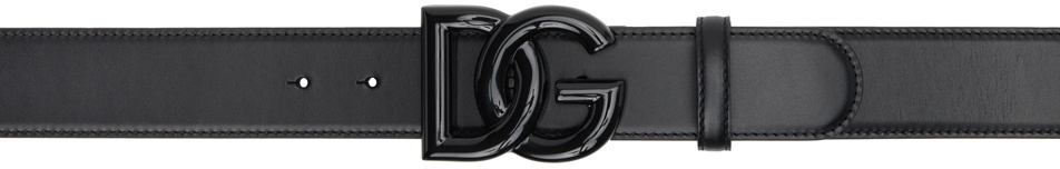 Dolce & Gabbana Black Crossover DG Belt Dolce & Gabbana