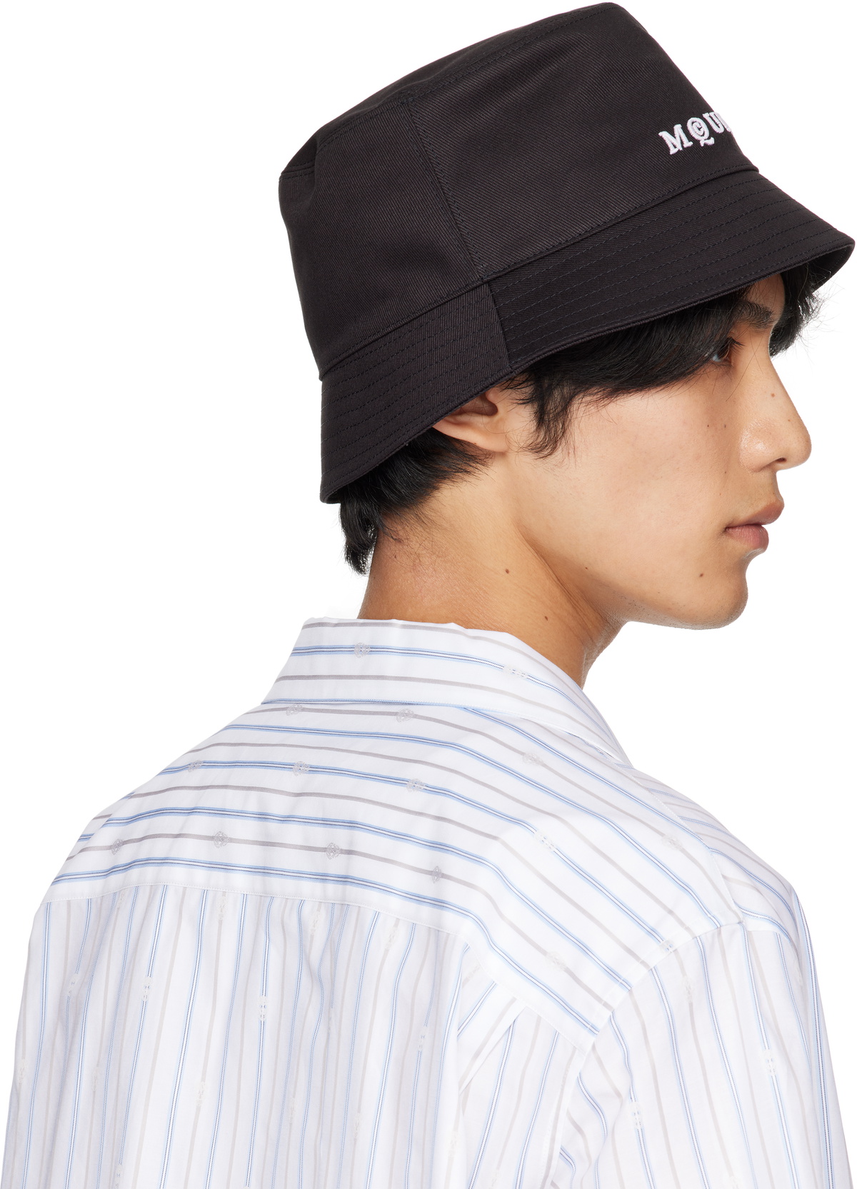 McQueen Black Logo Bucket Hat