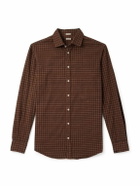Massimo Alba - Canary Checked Cotton-Flannel Shirt - Red
