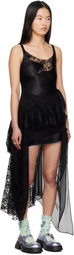 Collina Strada Black Ammi Fanny Minidress