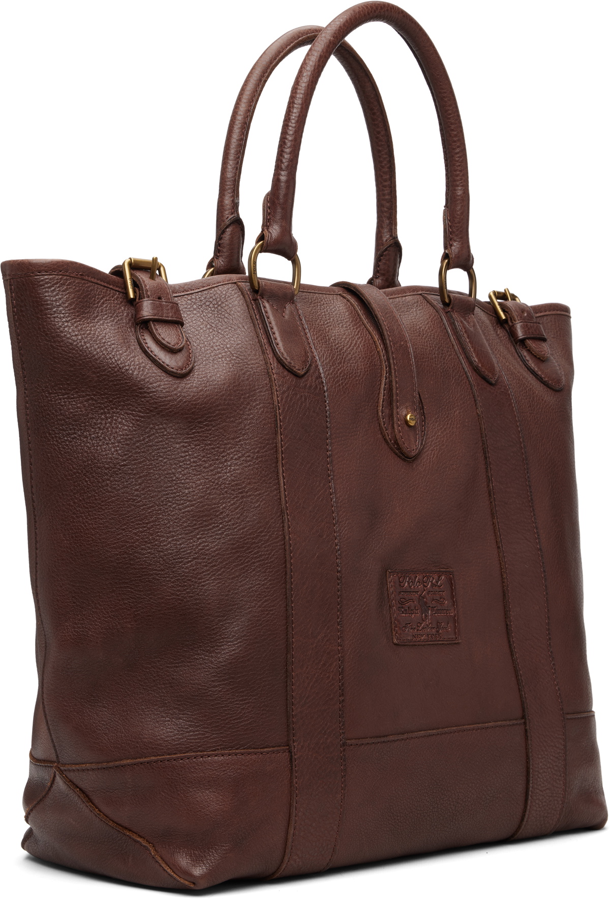 Polo Ralph Lauren Brown Heritage Leather Tote