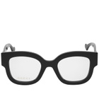 Gucci Women's GG1423O Optical Glasses in Black/Transparent