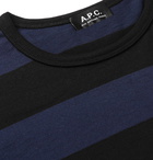 A.P.C. - Archie Striped Cotton-Jersey T-Shirt - Navy