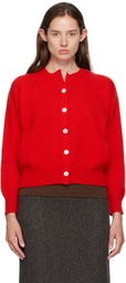 &Daughter Red Ada Crewneck Cardigan