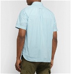 Alex Mill - Button-Down Collar Cotton Half-Placket Shirt - Sky blue
