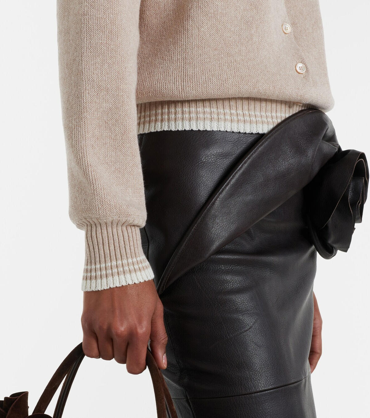 Magda Butrym Cotton and cashmere cardigan