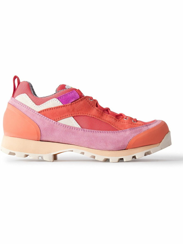 Photo: Diemme - Grappa Suede-Trimmed Mesh Sneakers - Pink