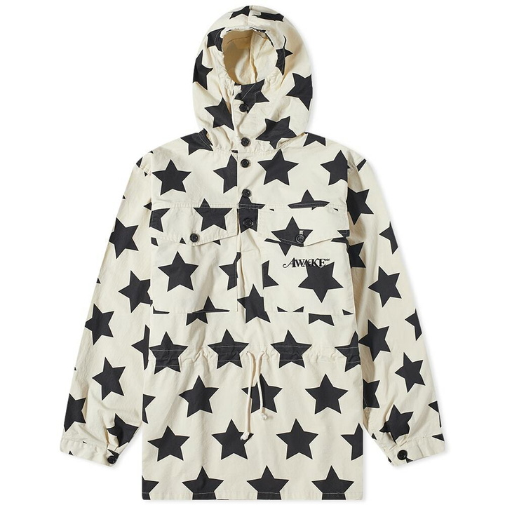 Photo: Awake NY Men's Stars Anorak in Ivry&Blck